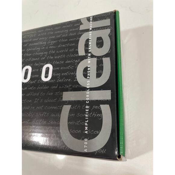 ClearSounds A700E Expansion Handset Amplified Black Phone Answering Machine Mint - Picture 10 of 10